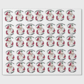 I checked the list 67 times, funny christmas wrap geschenkpapier (Flach)