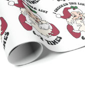 I checked the list 67 times, funny christmas wrap geschenkpapier (Rolleneckpunkt)