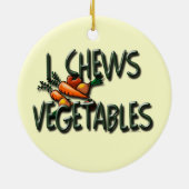 I Chef Gemüse Garten Keramik Ornament (Hinten)