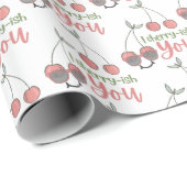 I Cherry-Ish Sie wrapping Paper Geschenkpapier (Rolleneckpunkt)