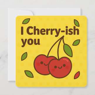 I Cherry-ish you greeting card Feiertagskarte