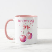 "I Cherry-ish you" Personalisiert Valentinins Gif Tasse (Links)
