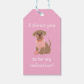 I Chews You To Be My Valentine Dog Card Geschenkanhänger (Vorderseite)