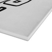 I Chili (Liebe) Thailändische Küche Schneidebrett (Ecke)