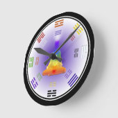 I Ching-Meditations-Uhr Runde Wanduhr (Winkel)