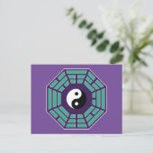 I Ching Yin Yang Postkarte (Stehend Vorderseite)