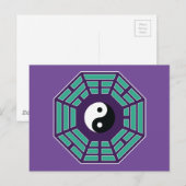 I Ching Yin Yang Postkarte (Vorne/Hinten)