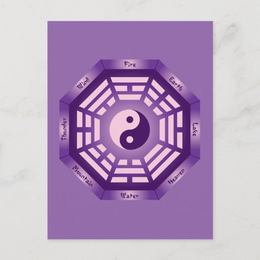 I Ching Yin Yang Postkarte (Vorderseite)