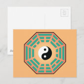 I Ching Yin Yang Postkarte (Vorne/Hinten)