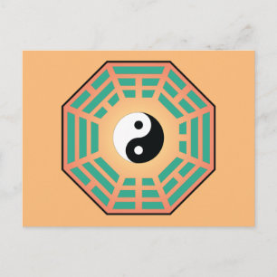 I Ching Yin Yang Postkarte