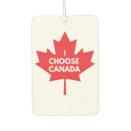 I Choose Canada Air Freshener Autolufterfrischer