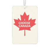 I Choose Canada Air Freshener Autolufterfrischer (Rückseite)