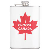 I Choose Canada Hip Flask Flachmann (Vorderseite)