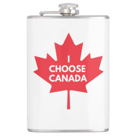 I Choose Canada Hip Flask Flachmann