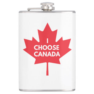 I Choose Canada Hip Flask Flachmann