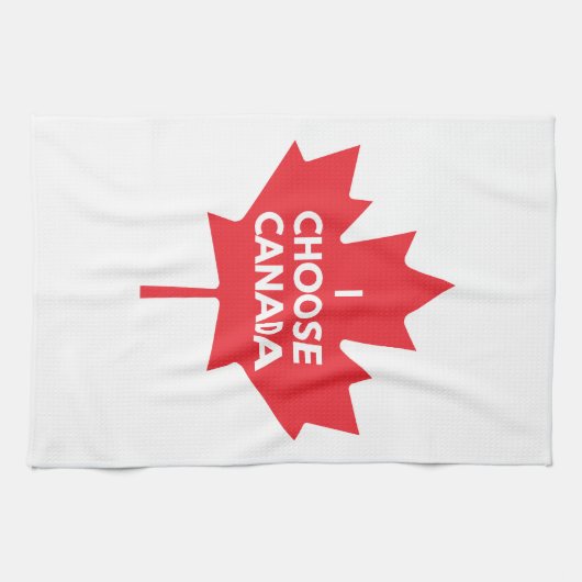 I Choose Canada Kitchen Teetuch Geschirrtuch (Horizontal)