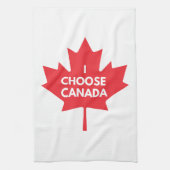I Choose Canada Kitchen Teetuch Geschirrtuch (Vertikal)