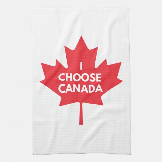 I Choose Canada Kitchen Teetuch Geschirrtuch (Vertikal)