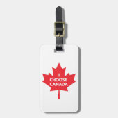 I Choose Canada Luggage Tag Gepäckanhänger (Vorderseite vertikal)