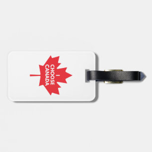 I Choose Canada Luggage Tag Gepäckanhänger