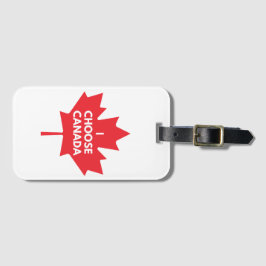 I Choose Canada Luggage Tag Gepäckanhänger