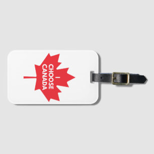I Choose Canada Luggage Tag Gepäckanhänger