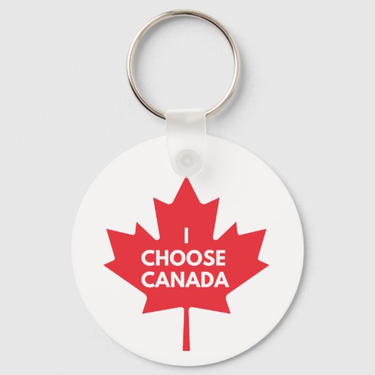 I Choose Canada Schlüsselanhänger (Rückseite)