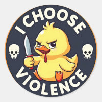 I Choose Gewalt Angry Duck