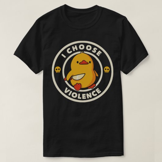 I Choose Gewalt Funny Duck by Tobe Fonseca Kids T-Shirt (Design vorne)