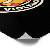 I Choose Gewalt Funny Duck Poster (Ecke)