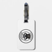 I Choose Gewalt Funny Raccoon Gepäckanhänger (Rückseite vertikal)