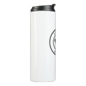 I Choose Gewalt Funny Raccoon Thermosbecher (Nach links gedreht)