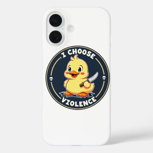 I Choose Gewalt - Niedliche Enck iPhone Case (Rückseite)