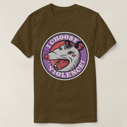 I Choose Gewalt Skunk Opossum by Tobe Fonseca T-Shirt (Design vorne)