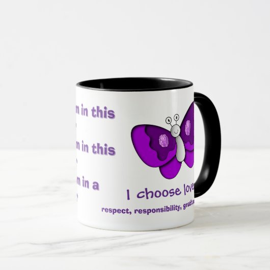 I Choose Liebe Custom Coffee Tasse Editors (VorderseiteRechts)