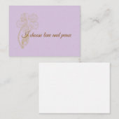 I Choose Love and Peace Positive Affirmation Mitteilungskarte (Vorne/Hinten)