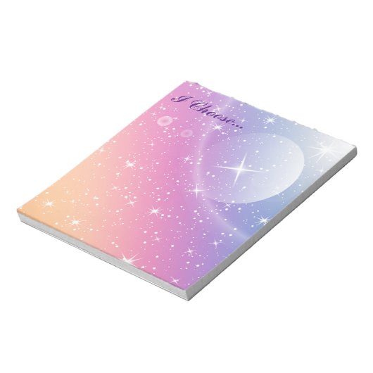 I Choose Note Pad Notizblock (Rotiert)