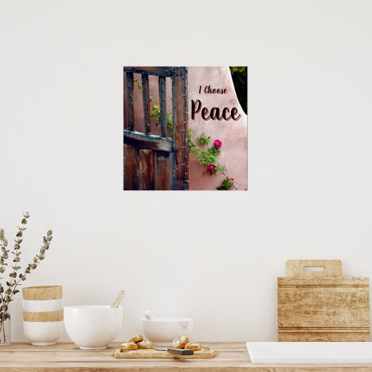I Choose Peace Square Poster (Küche)