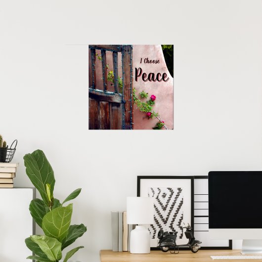I Choose Peace Square Poster (Heimbüro)