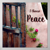 I Choose Peace Square Poster (Vorne)