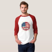 I Choose Peace - USA Flag Design- T-Shirt (Vorne ganz)