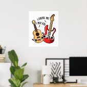 I Choose Uke I Pick You Funny Guitar Ukulele Pub Poster (Heimbüro)