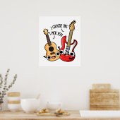 I Choose Uke I Pick You Funny Guitar Ukulele Pub Poster (Küche)