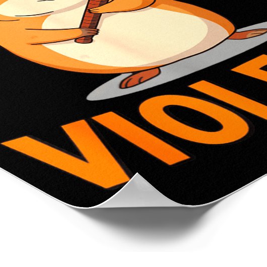 I Choose Violence Funny Hamster Graphic  Poster (Ecke)