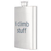 I Climb Stuff Flachmann (Links)