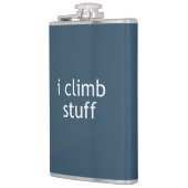 I Climb Stuff Flachmann (Links)