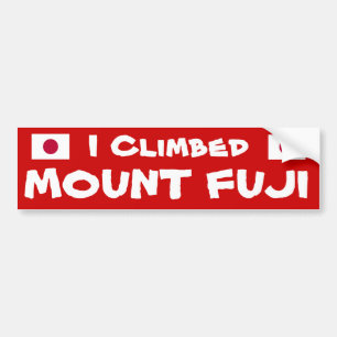 I Climbed* der Fujisan Autoaufkleber