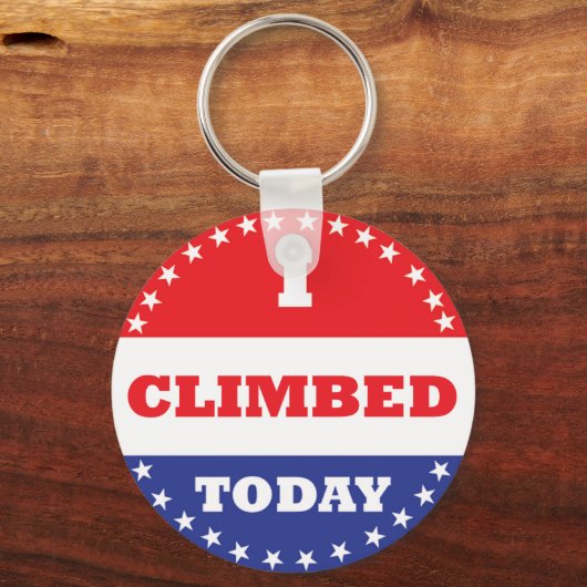 I Climbed Today Schlüsselanhänger (Vorderseite)