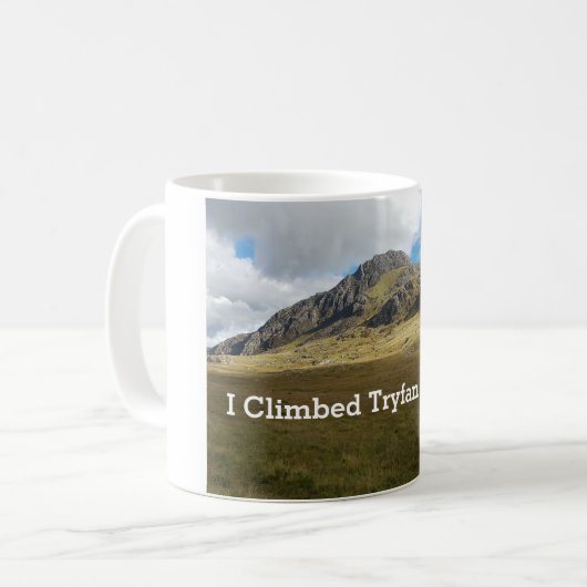 I Climbed Tryfan - Wales Kaffeetasse (Vorderseite Links)