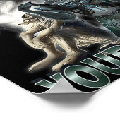 I Clogged Your Toilet Funny Alpha Wolf Meme Poster (Ecke)